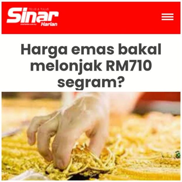 Betul Ke Harga Emas Bakal Melonjak RM710 Segram?