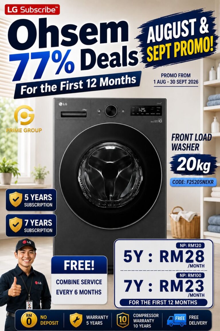 22. merdeka promo front load washer 20kg